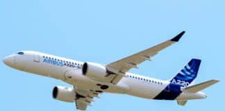 Airbus A220, primul avion de linie care va zbura cu sistemul militar anti-bruiaj Safran